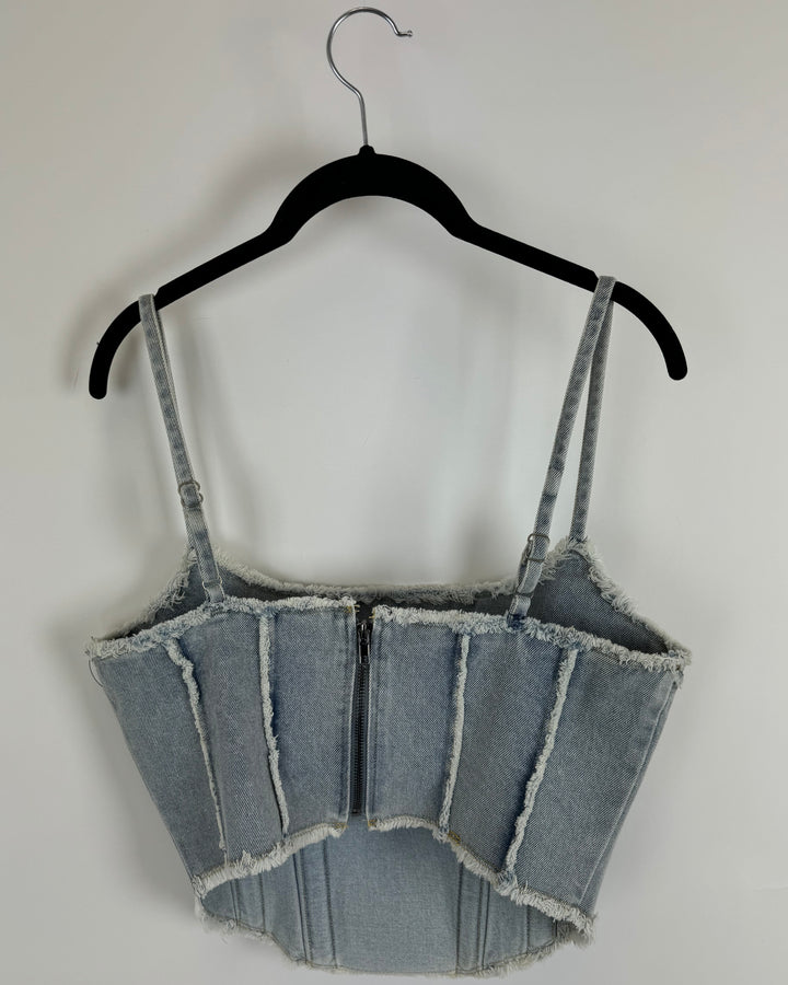 Alter'd State Denim Corset Top - Large