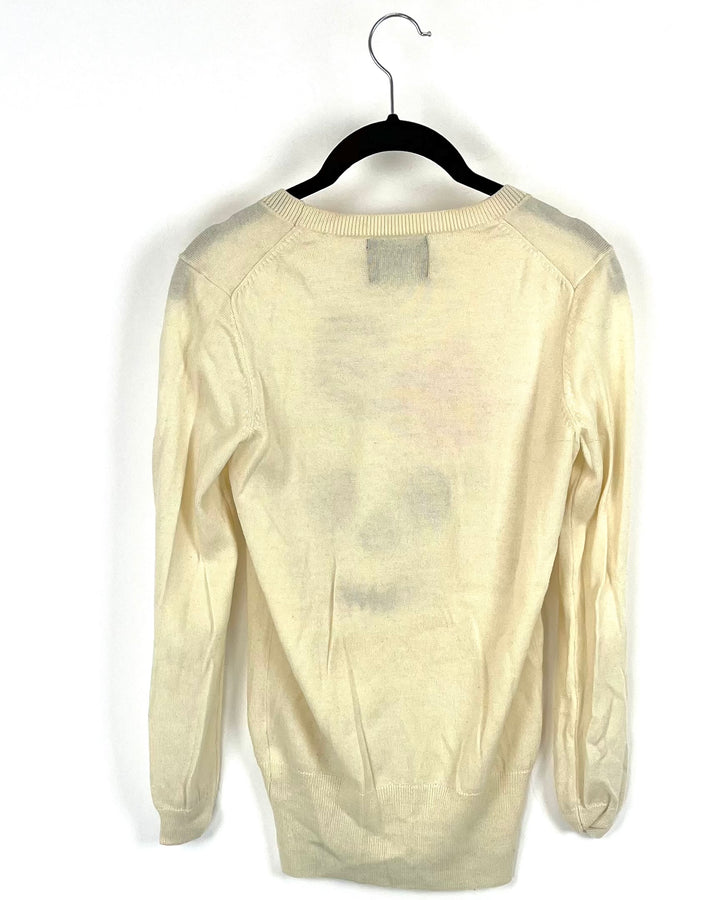 Marcus Lupfer Cream Sweater - Size 2