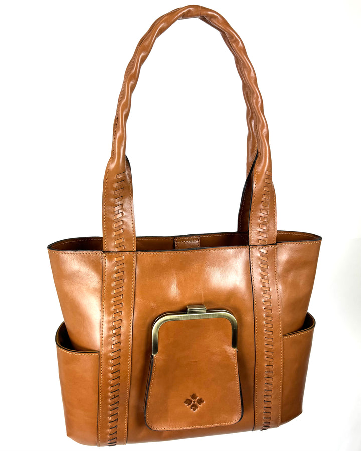 Brown Leather Tote Bag