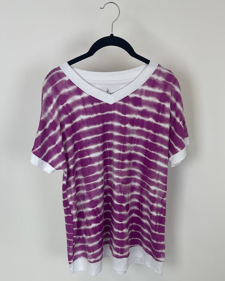 Purple Tie Dye Lounge Shirt - Size 6/8