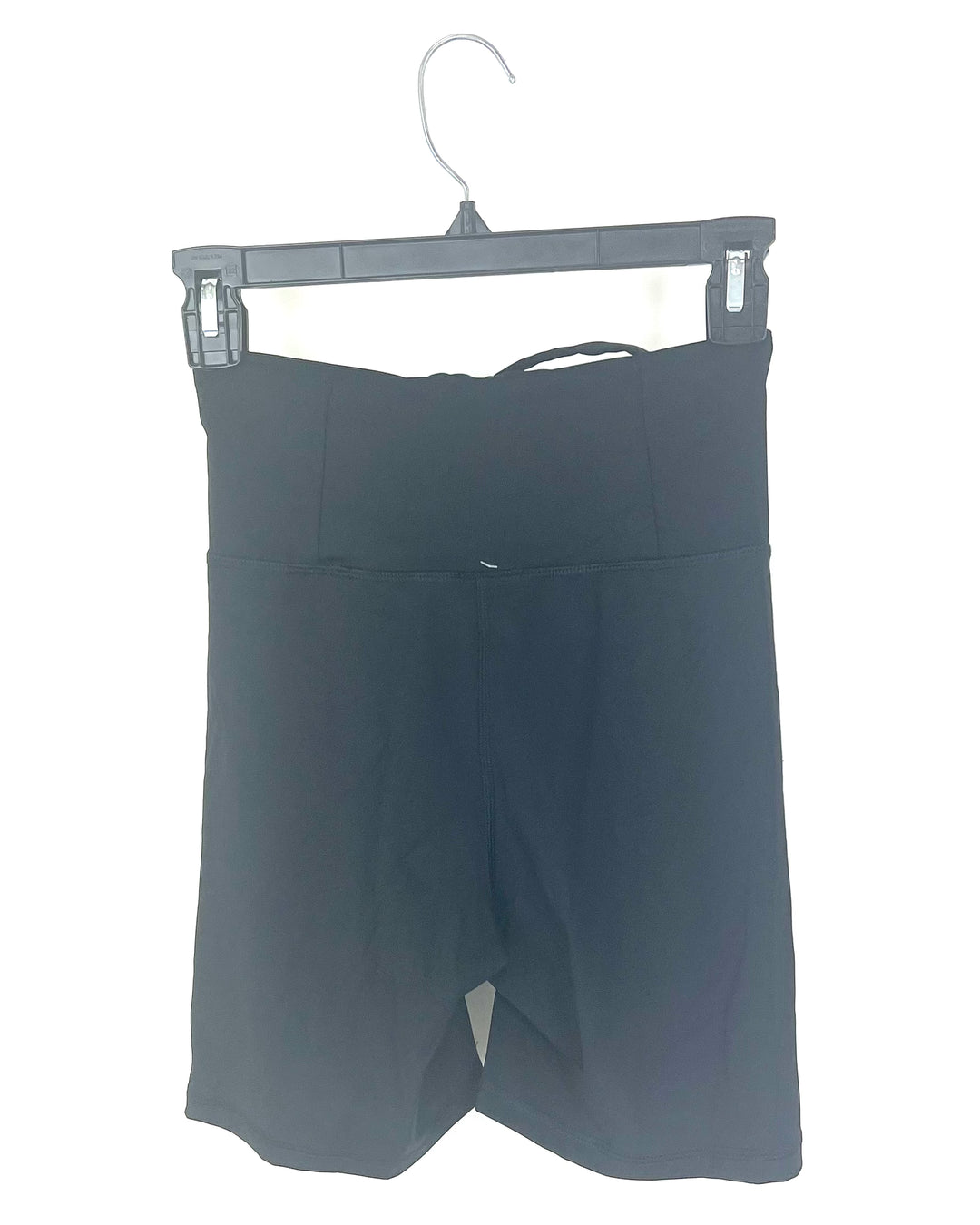 Black Cinched Waist Bike Shorts - Medium