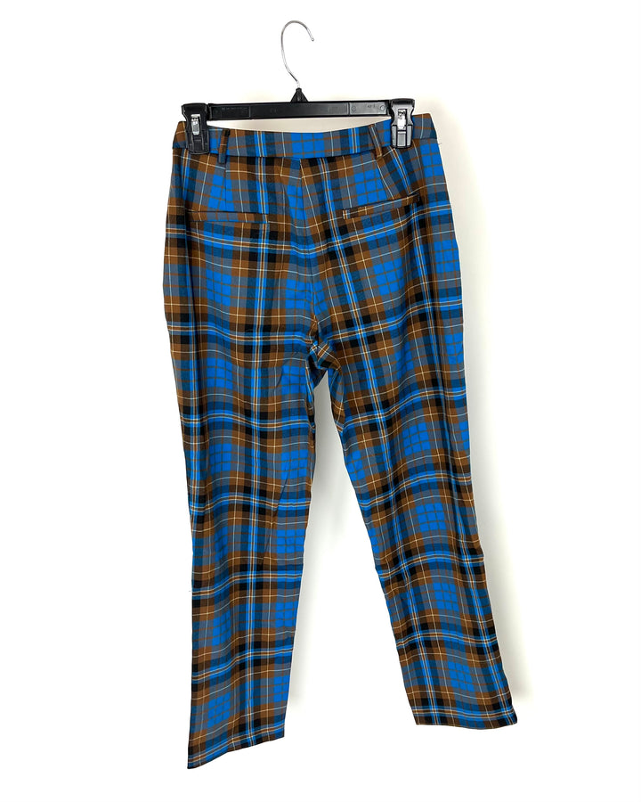 Nastygal High-Waisted Plaid Pants- Size 2