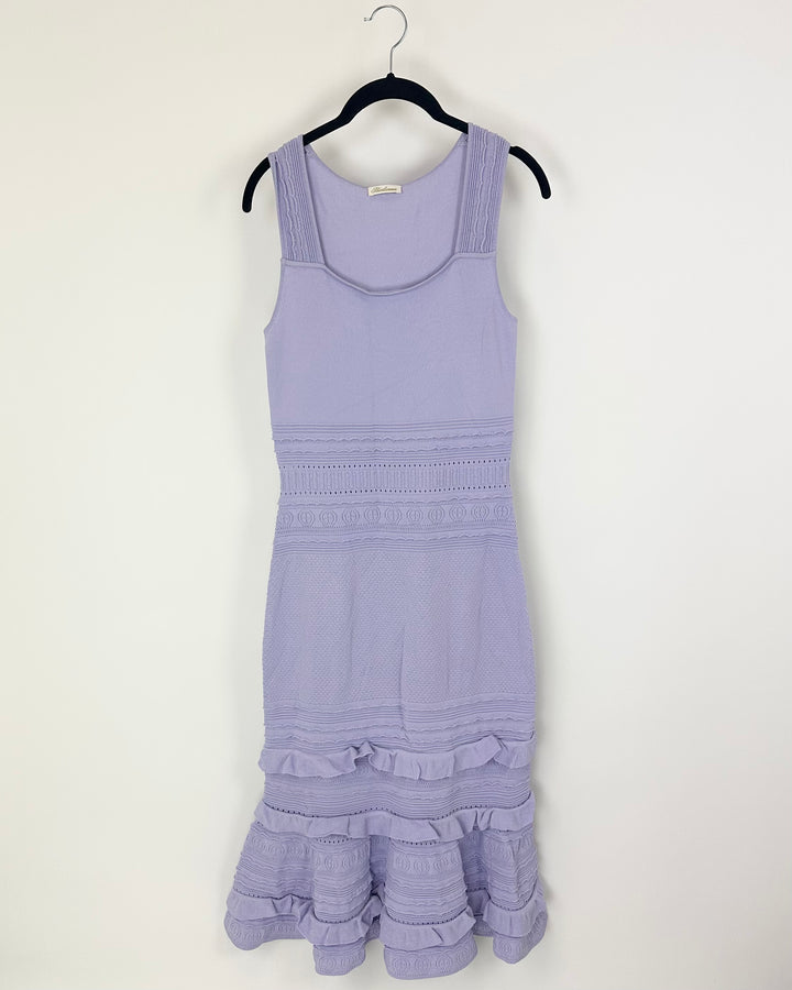 Lavender Knit Midi Dress - Size 4/6