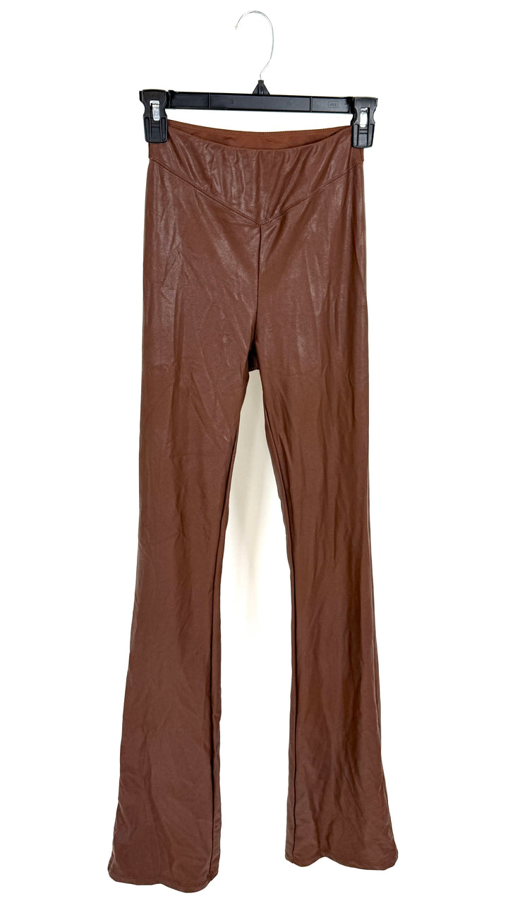 Naked Wardrobe Brown Leggings - Small