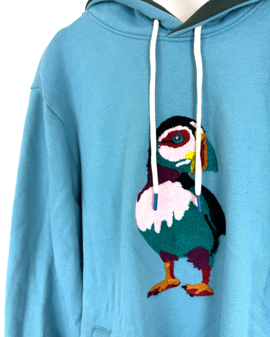 Blue Puffin Hoodie - Mens Medium/Womens Large