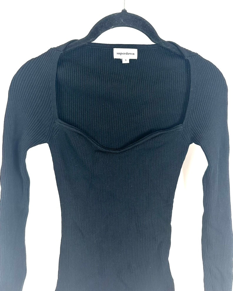 Superdown Black Bodysuit - Small