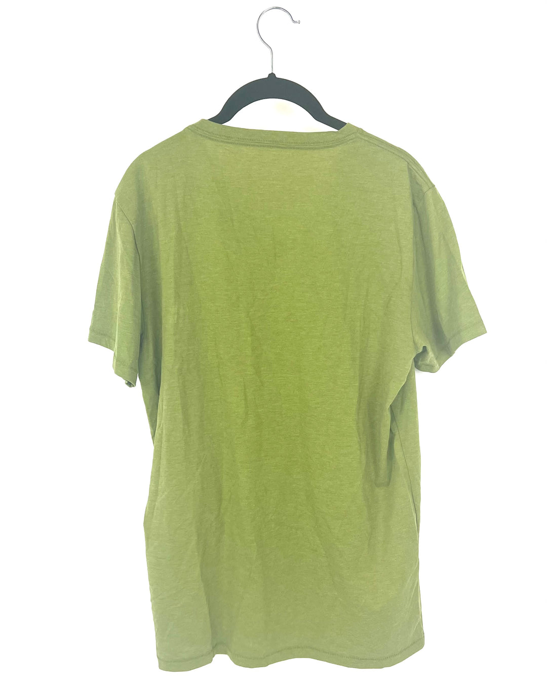 MENS Army Green V-Neck T-Shirt - Medium