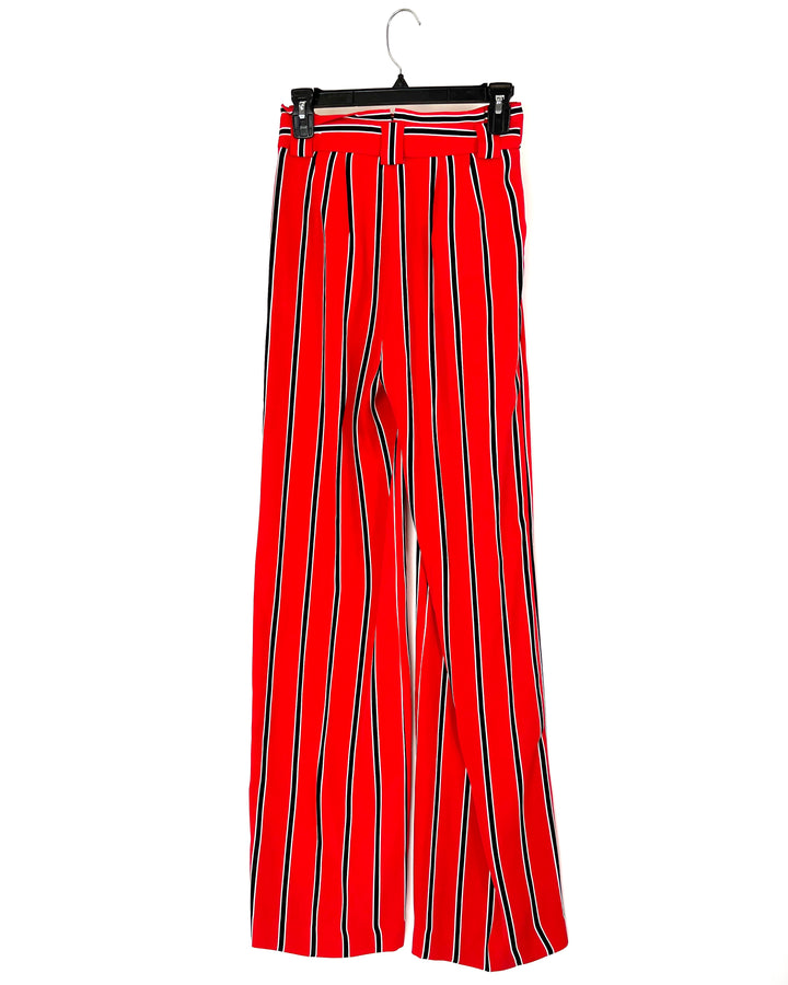 Express Red Stripe Trousers - Size 00L