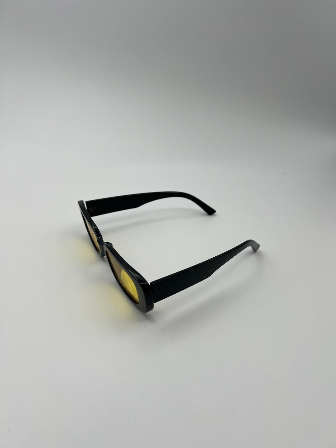 Black and Yellow Rectangle Sunglasses