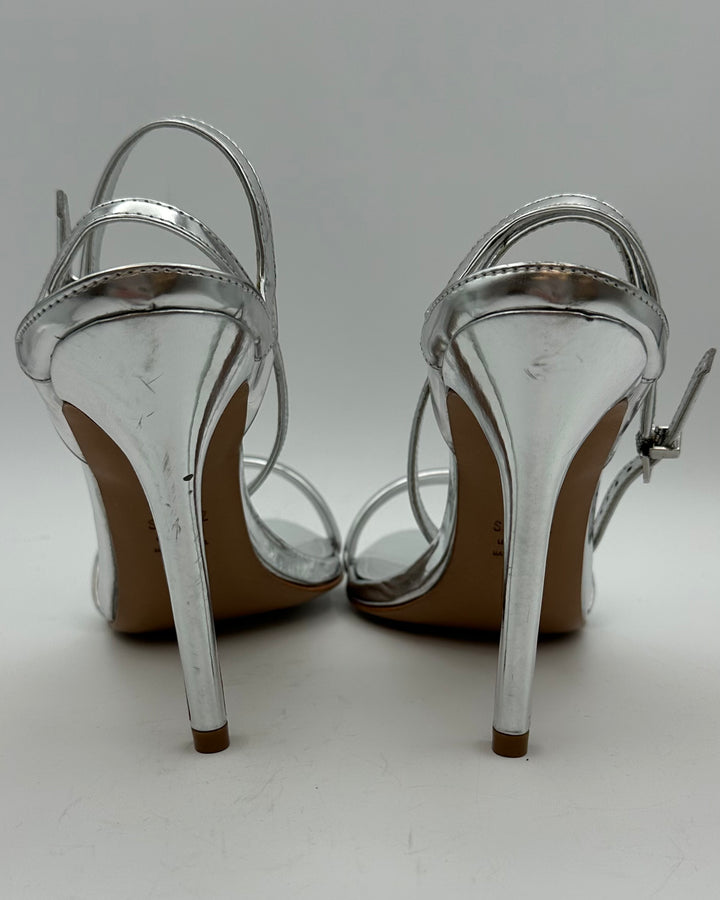 Schutz Silver Heels - Size 8