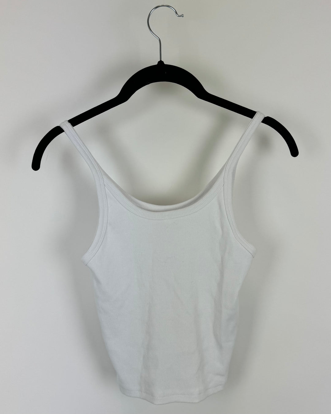 White Cropped Tank Top - Extra Small