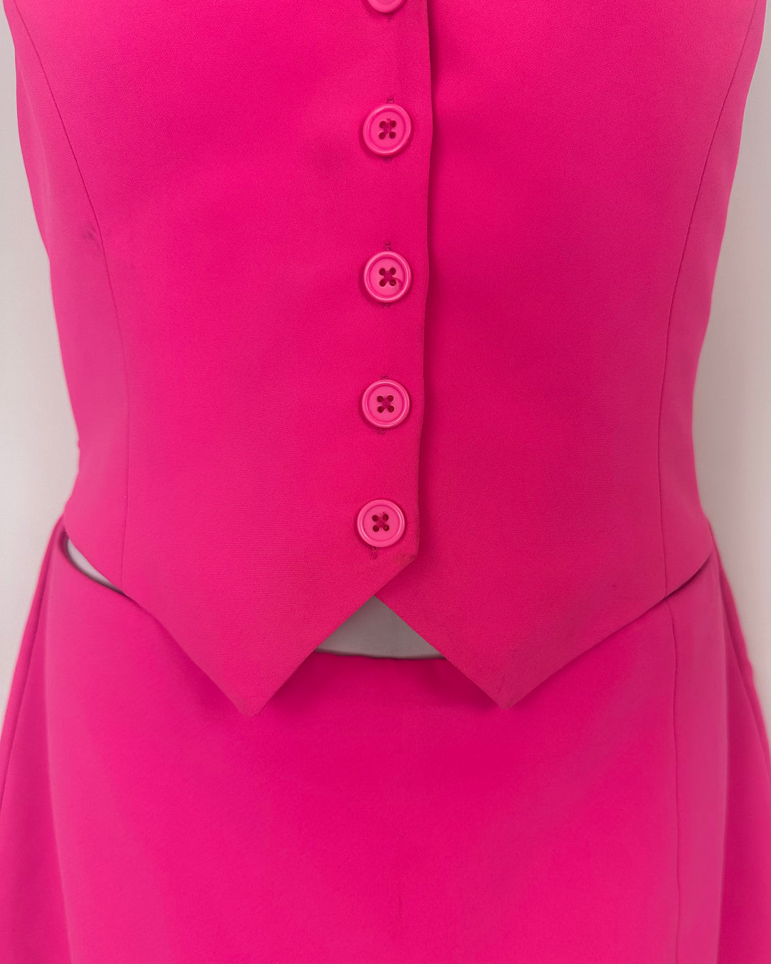 Amanda Uprichard Vest Pink Dress - Medium