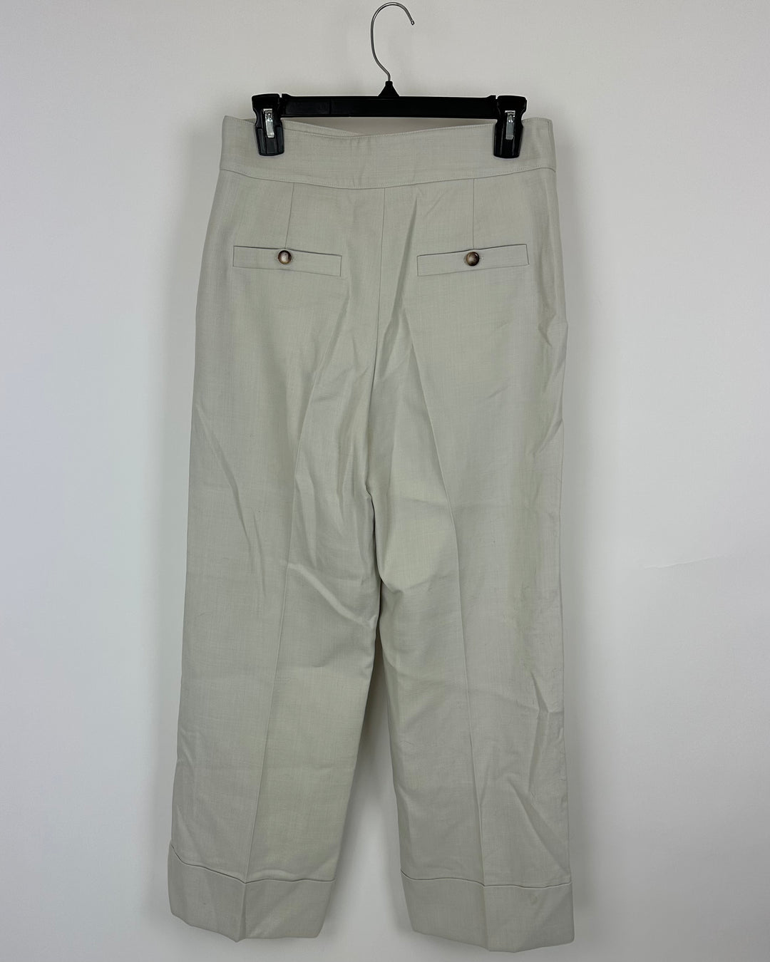 Sézane Sand Cropped Trousers - Size 6