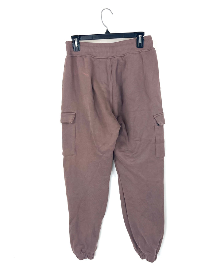 Brown Cargo Sweatpants - Small