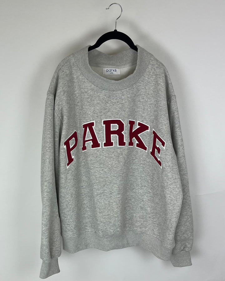 Gray and Red Sweatshirt - Large / Extra Large