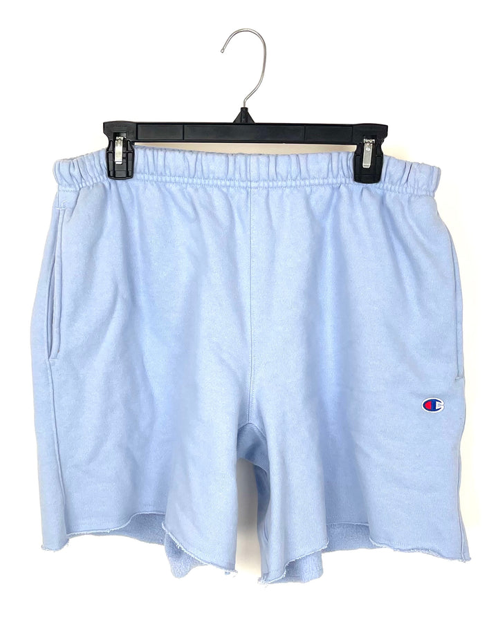 MENS Periwinkle Sweat Shorts - Medium