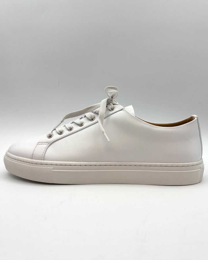 MENS White Leather Sneakers - Size 13