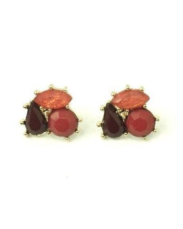 Red Gemstone Earrings