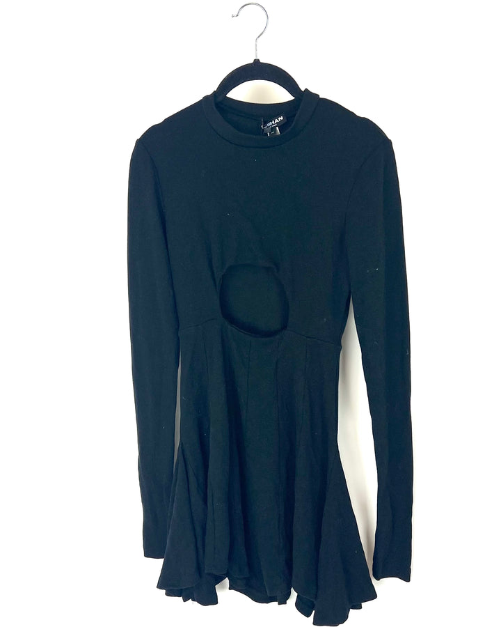 Amihan Black Long Sleeve Dress - Medium