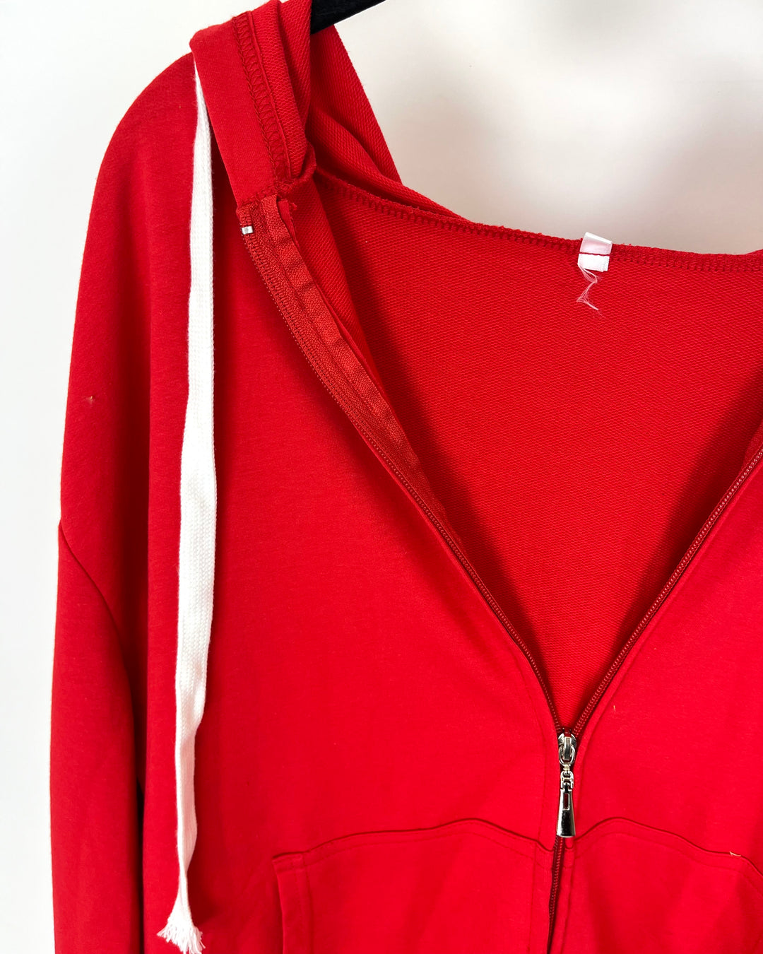 Red Zip-Up Hoodie - Size 2XL