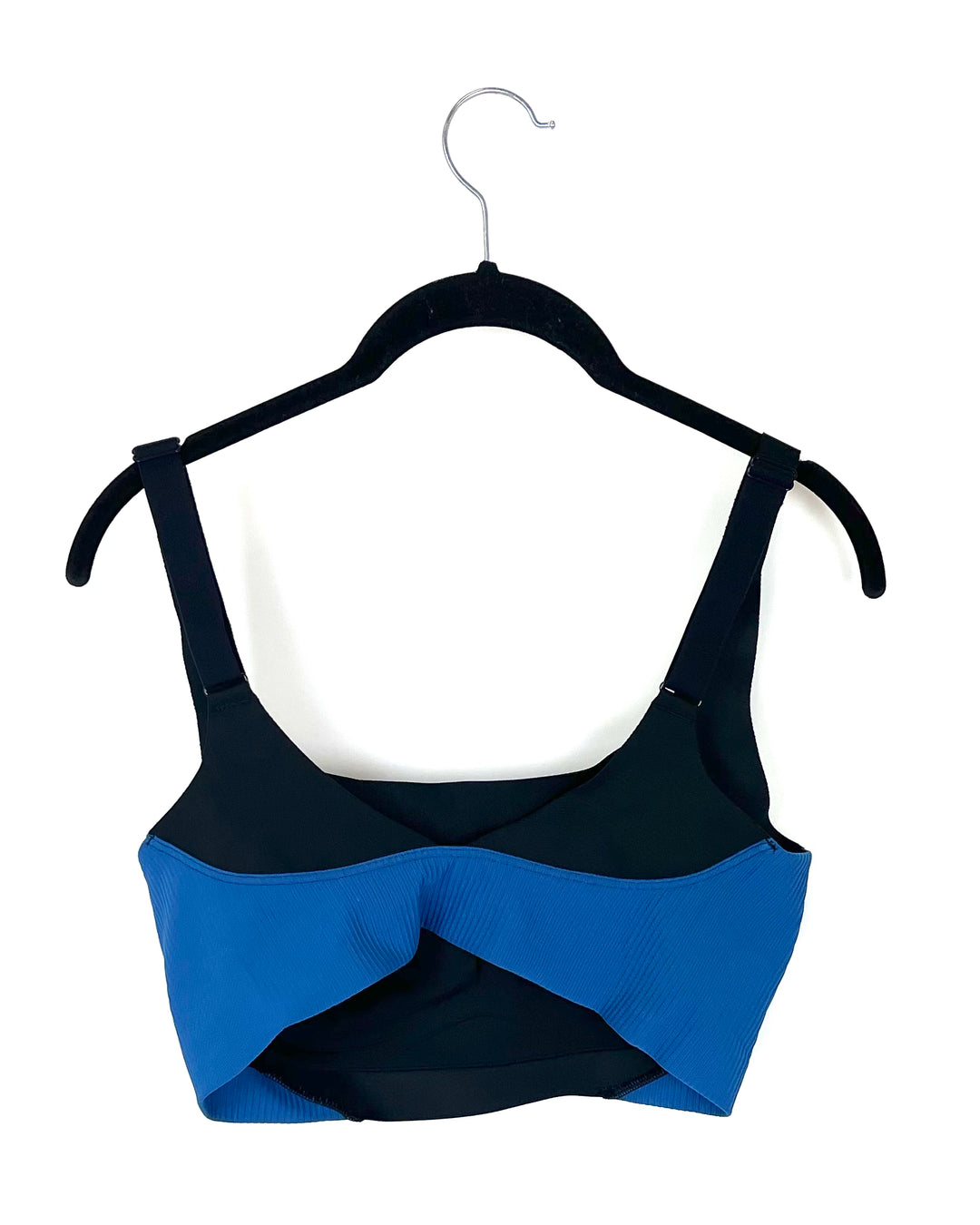 Black and Blue Sports Bra - Size 8/10