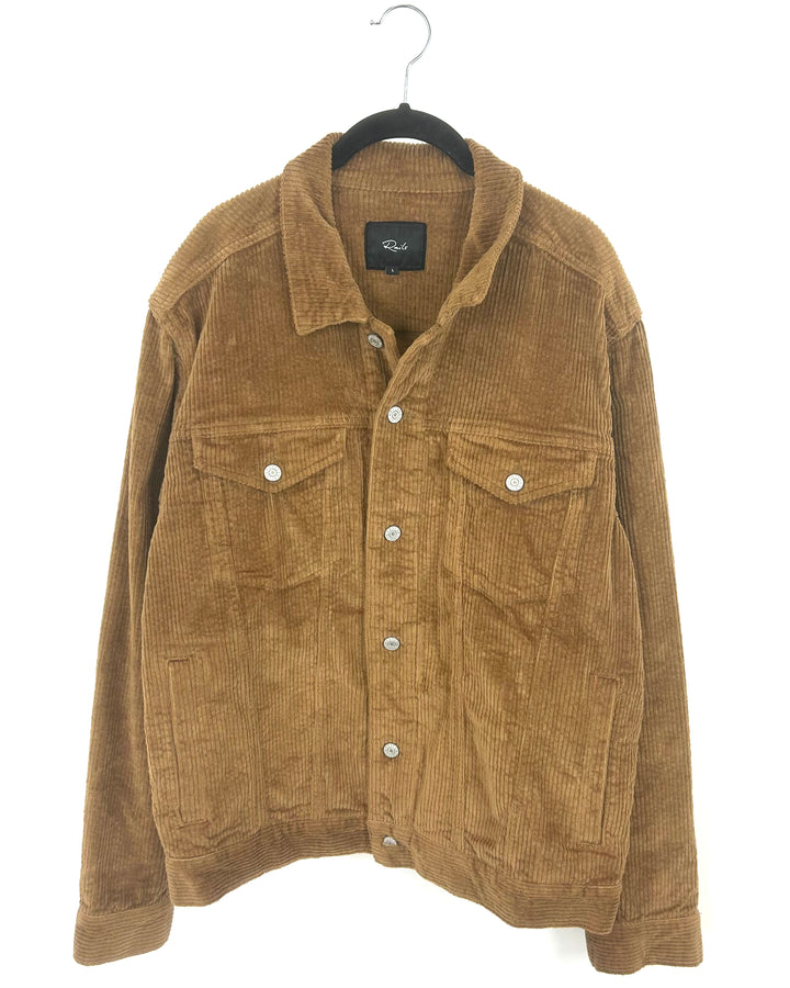 MENS Rails Brown Corduroy Jacket - Large