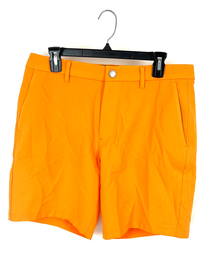 MENS Bright Orange Golf Shorts - Size 32 - 7" and 9" Inseams