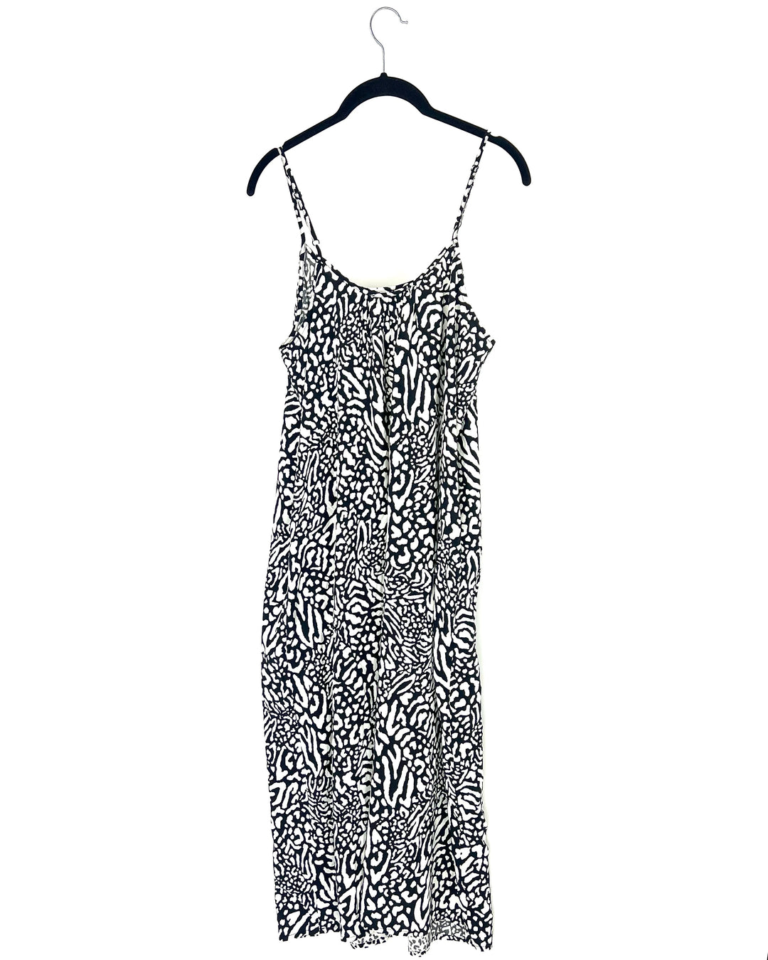 Black and White Leopard Print Loungewear Dress - Size 2/4