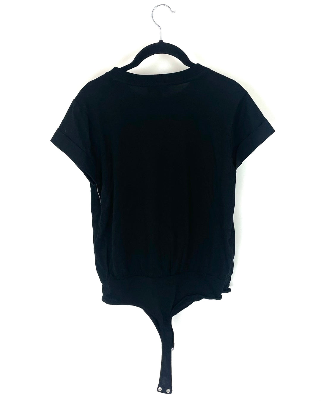 Black Bodysuit With Gemstone And Pearl Collar - Size 4/6