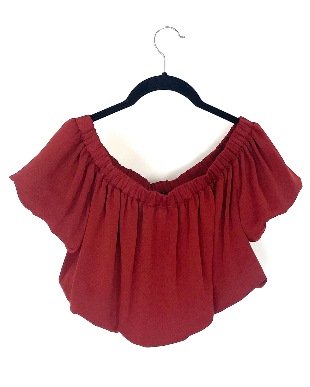 Red Off The Shoulder Top - Size 4/6