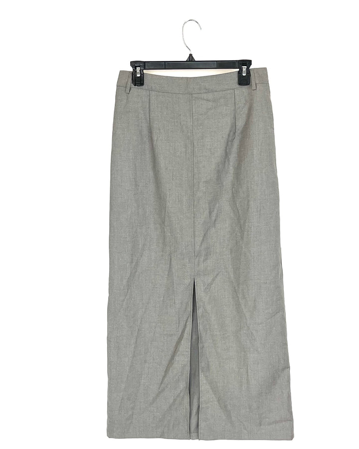 Cider Gray Midi Skirt - Medium