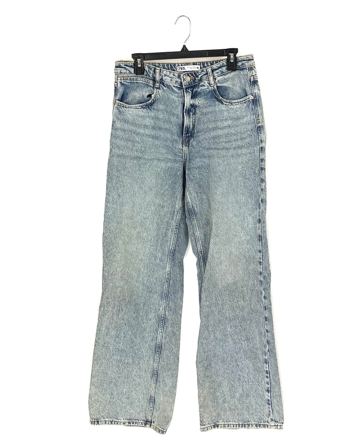 Zara Medium Acid Wash Jeans - Size 6