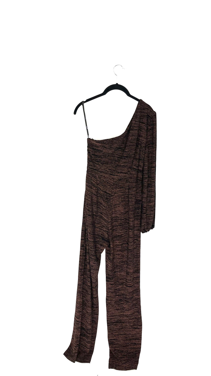 MinkPink One Shoulder Jumpsuit - Medium