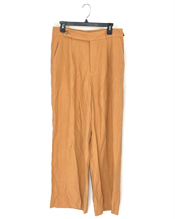 DKNY Camel Brown Trousers - Size 8