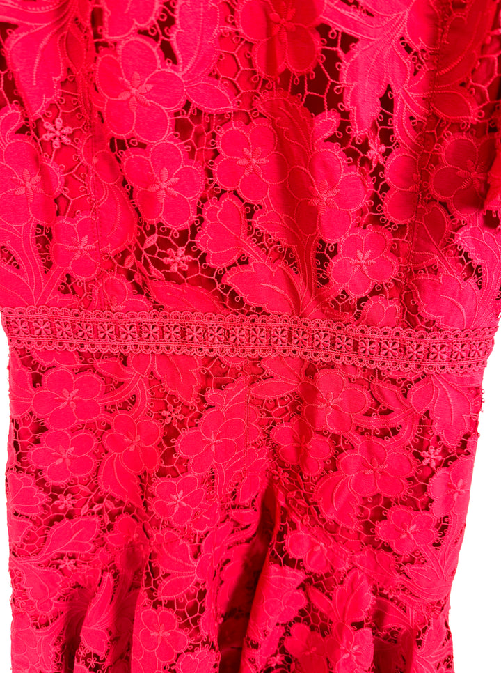 Red Lace Dress - Size 4/6