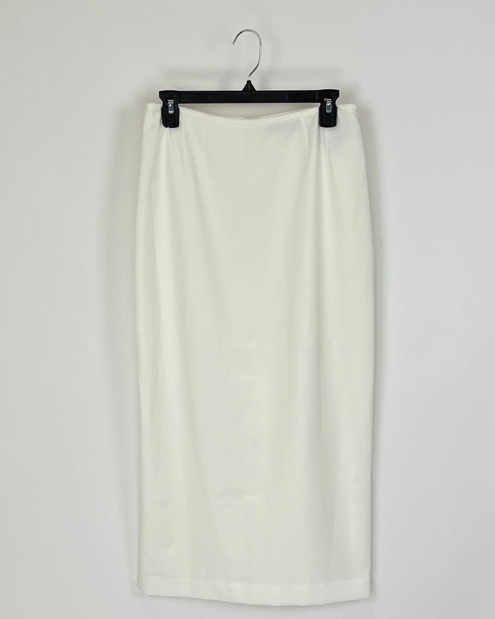 Kasper White Midi Skirt - Size 4