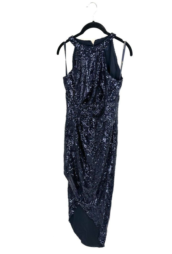 Navy Sequin Dress - Size 4