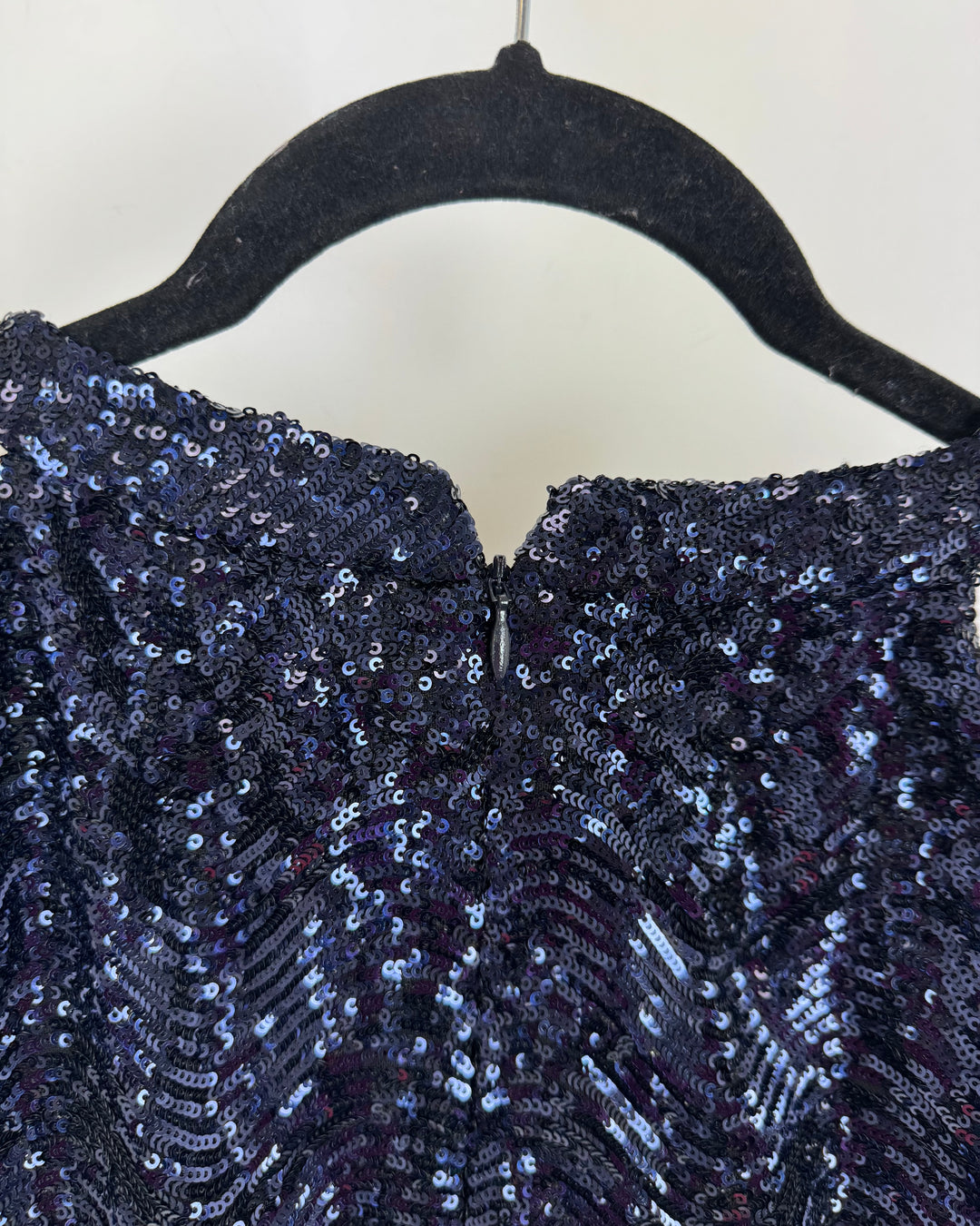 Navy Sequin Dress - Size 4