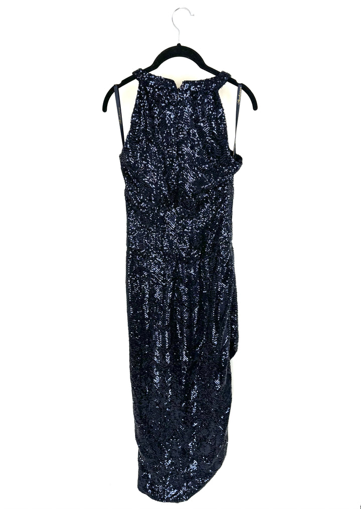 Navy Sequin Dress - Size 4