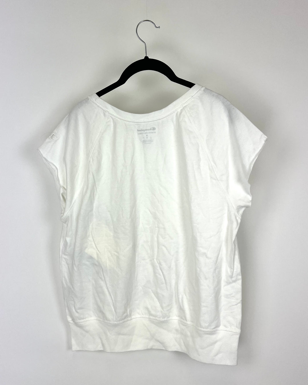 White Crew Neck Top - Medium