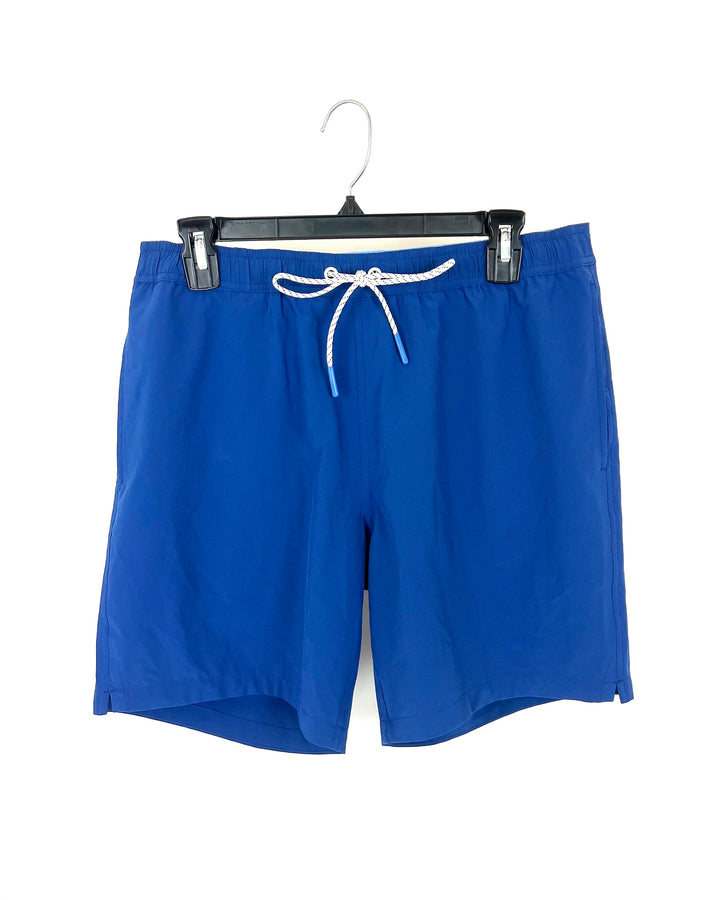 MENS - Ocean Blue Swim Shorts - Medium 7" Inseam