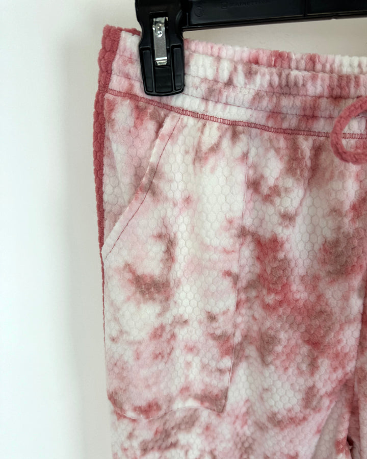 Pink Fleece Tie Dye Loungewear Set - Size 4/6 and 6/8