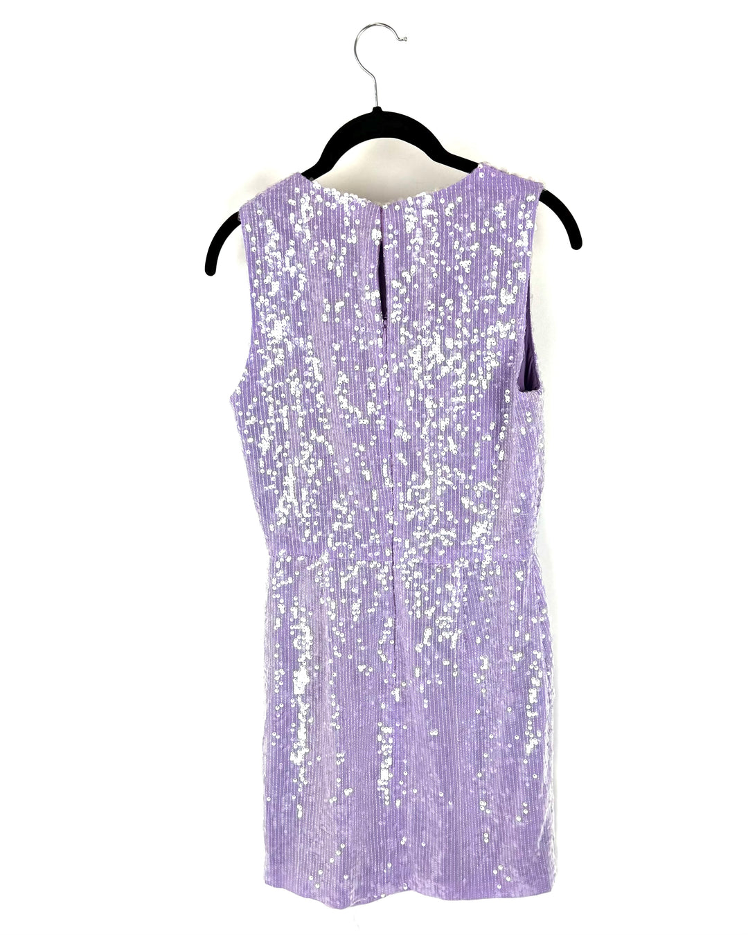 Lilac Sequin Bow Tie Mini Dress - Size 4/6