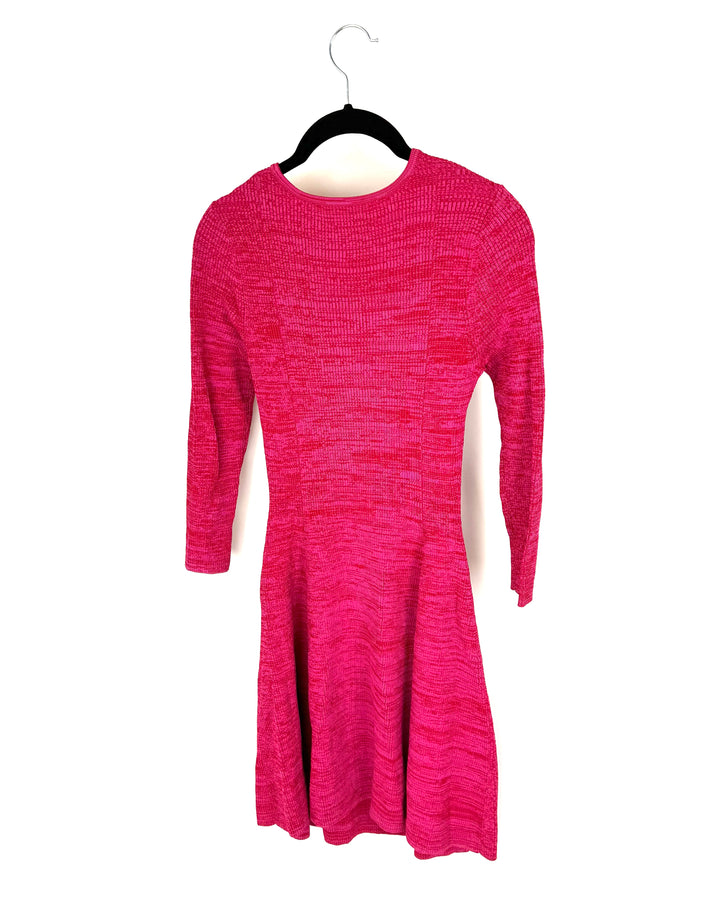 Hot Pink Red Knit Dress - Size 4