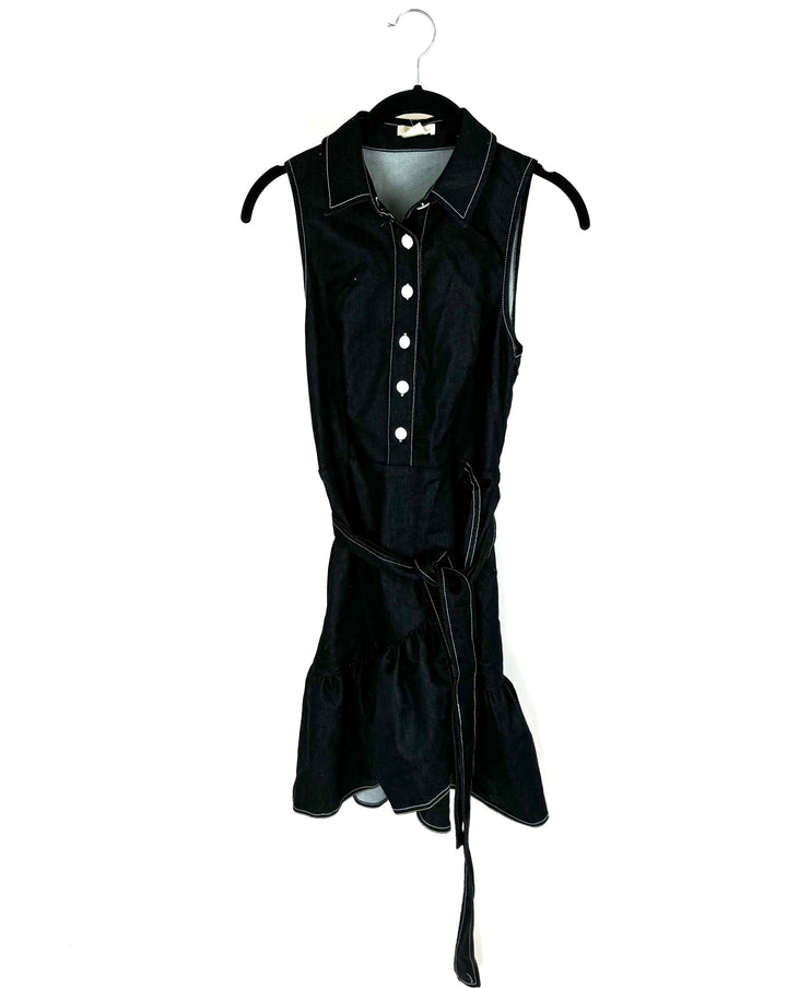 Black Denim Dress - Size 0