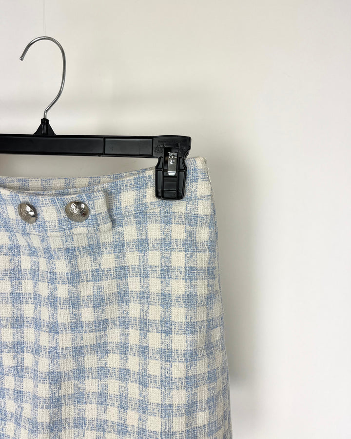 Zara Blue And White Skort - Extra Small