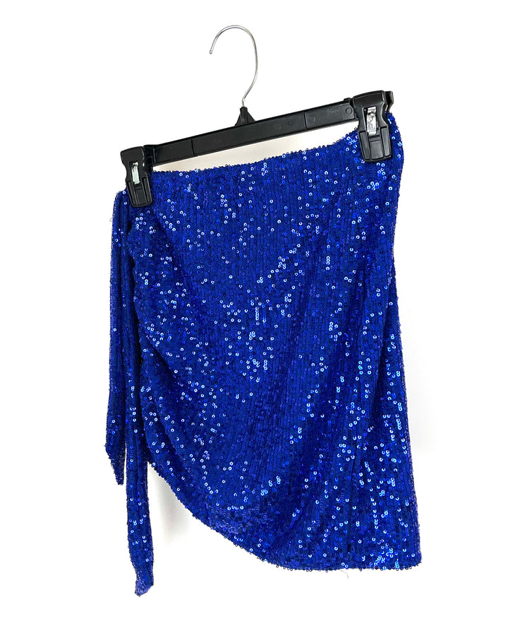 Lioness Royal Blue Sequin Skirt - Extra Small