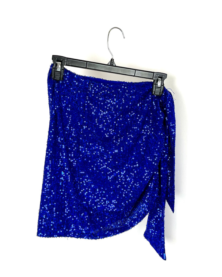 Lioness Royal Blue Sequin Skirt - Extra Small