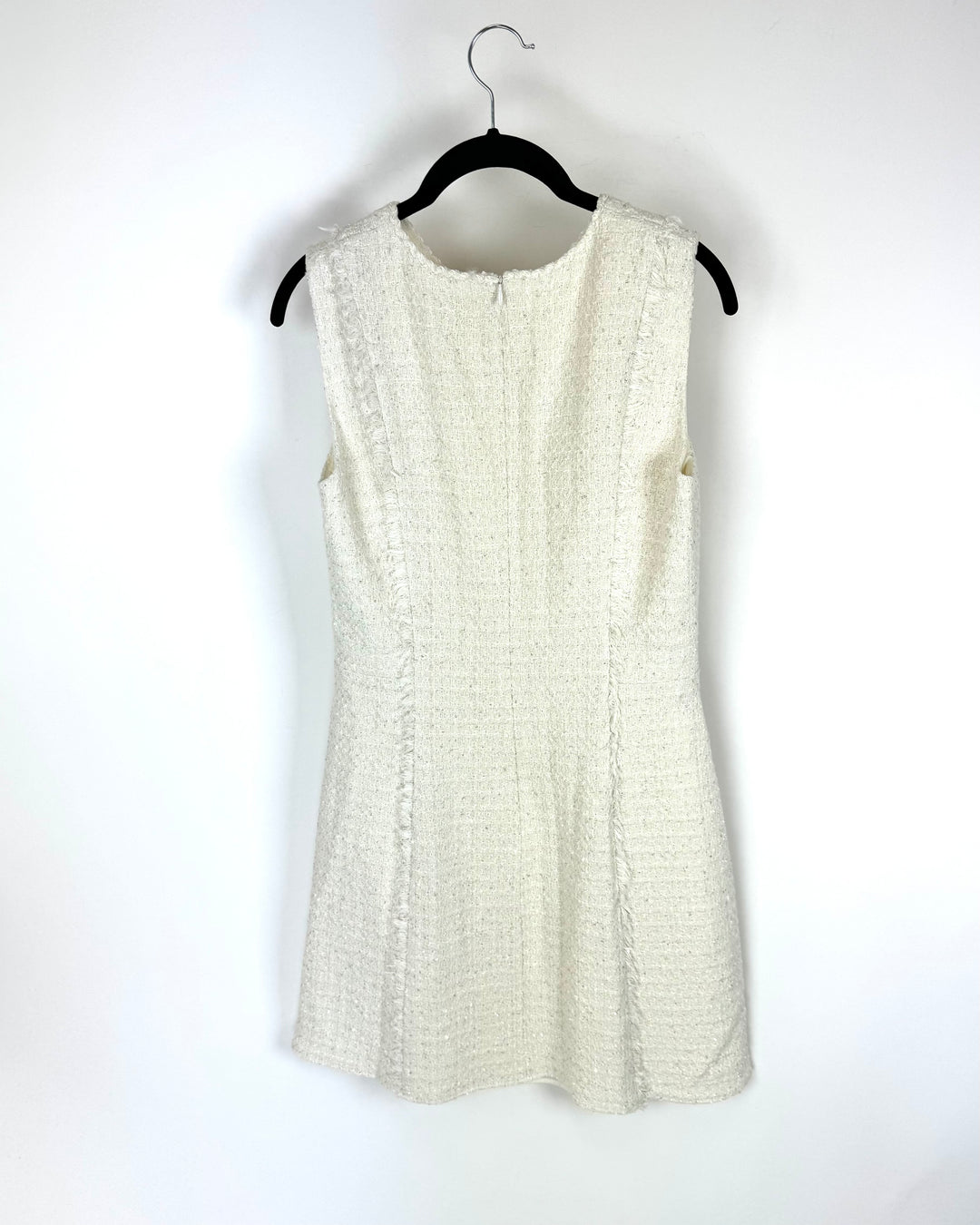 Ivory Tweed Sleeveless Dress - Size 4