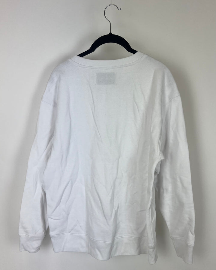 White Logo Sweatshirt - Small